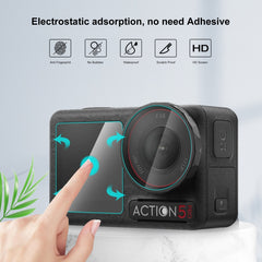 Película protectora de pantalla frontal y trasera para DJI Osmo Action 5 Pro