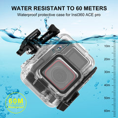 Para Insta360 Ace Pro PULUZ 60m carcasa impe...