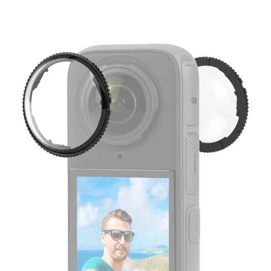 Para Insta360 X4 PULUZ Rotación PC Lente Pro...