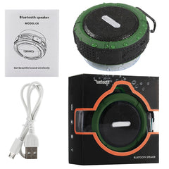 Altavoz Bluetooth impermeable para exteriores C6 con succión