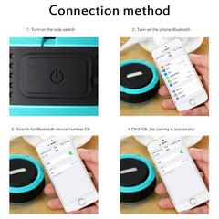 Altavoz Bluetooth impermeable para exteriores C6 con succión