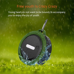 Altavoz Bluetooth impermeable para exteriores C6 con succión