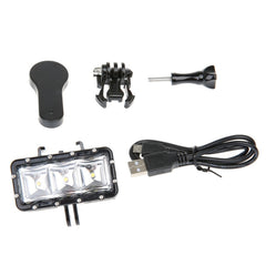 SupTig 30M Luz de video impermeable 300LM pa...