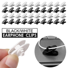 Soporte de abrazadera de clip de cable de auriculares giratorio de 1000 piezas