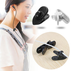 Soporte de abrazadera de clip de cable de auriculares giratorio de 1000 piezas
