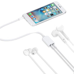 Adaptador de auriculares de audio estéreo de 3,5 mm a 2 divisores