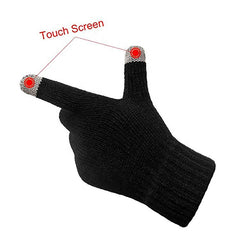 Guantes de punto de guantes de pantalla táctil