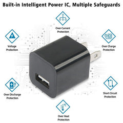 Cargador USB con enchufe estadounidense
