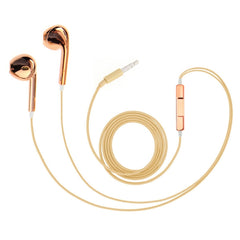 Auricular estéreo con control de cable de galvanoplastia de 3,5 mm