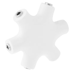 Adaptador Jack hembra estéreo de 6 puertos de 3,5 mm