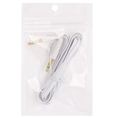 Cable para auriculares con conector Jack de 3,5 mm estilo fideos, longitud: 1 m