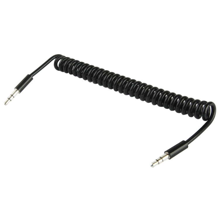 Cable de auriculares en espiral con conector macho a macho de 3,5 mm