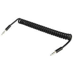 Cable de auriculares en espiral con conector macho a macho de 3,5 mm