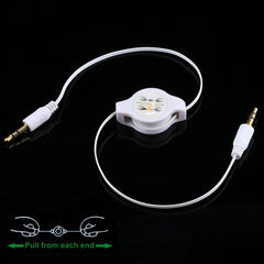 Cable retráctil auxiliar con conector jack de 3,5 mm chapado en oro