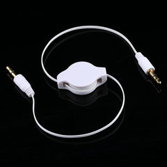 Cable retráctil auxiliar con conector jack de 3,5 mm chapado en oro