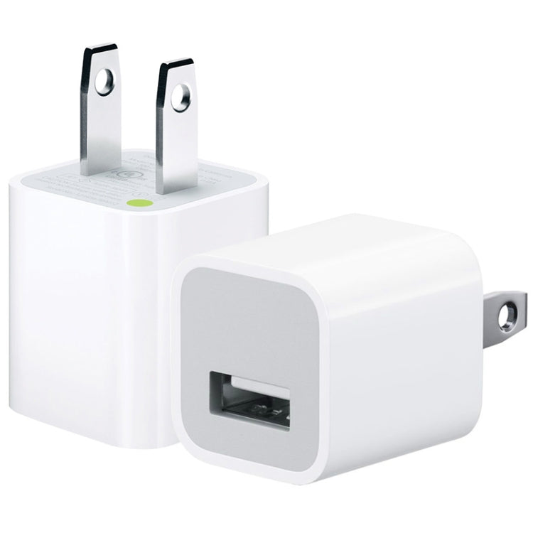 Adaptador de cargador USB con enchufe estadounidense de alta calidad de 5V / 1A