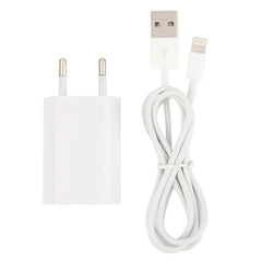 2 en 1 (adaptador de cargador de viaje con enchufe europeo de 5V 1A)