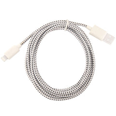 Cable de carga de transferencia de datos USB estilo red de nailon de 1 m
