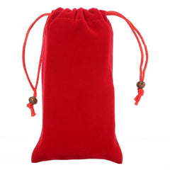 Bolsa de transporte de tela flocada de algodón con cordón para iPhone 6