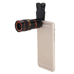 Lente de cámara teleobjetivo con zoom 8X y clip