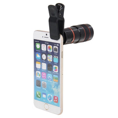 Lente de cámara teleobjetivo con zoom 8X y clip