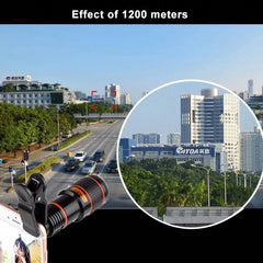 Lente telescópica con zoom óptico 12xZoom