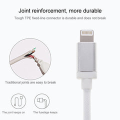Cable de carga estilo malla de 1 m y 8 pines