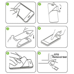 Película de vidrio templado Hat-Prince 9H 2.5D para iPhone 6 Plus