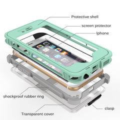 Funda Noctilucente Impermeable con Soporte para iPhone 6 y 6S