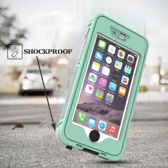 Funda Noctilucente Impermeable con Soporte para iPhone 6 y 6S
