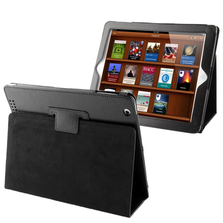 Funda de cuero para iPad 4, 3 y 2