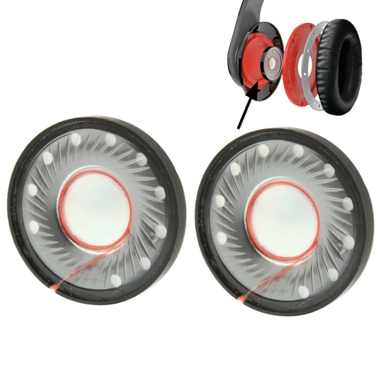 Unidad de altavoz de piezas de reparación de 40 mm para auriculares (10 pares)