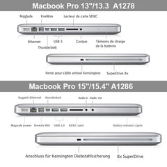 Funda protectora de cristal duro para Macbook Pro de 15,4 pulgadas
