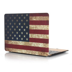 Estuche de plástico esmerilado con patrón para Macbook de 12 pulgadas