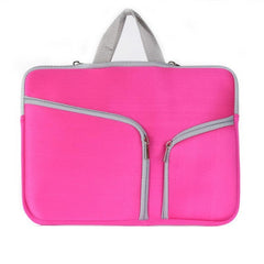 Bolso de mano con doble bolsillo y cremallera para Macbook Air de 13 pulgadas
