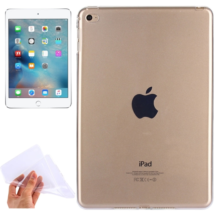 Funda protectora transparente y suave de TPU para iPad mini 4