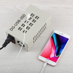 Cargador rápido de 60W 12A 20 puertos USB