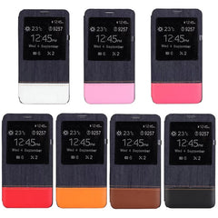 Funda de cuero con tapa estilo jeans para Galaxy Note III / N9000