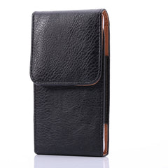 Funda de cuero con textura Litchi de 5 pulgadas / Riñonera