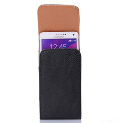 Funda de cuero con textura Litchi de 5 pulgadas / Riñonera