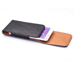 Funda de cuero con textura Litchi de 5 pulgadas / Riñonera