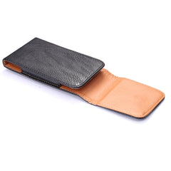 Funda de cuero con textura Litchi de 5 pulgadas / Riñonera