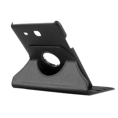 Funda de cuero con rotación de textura Litchi para Galaxy Tab E 9.6