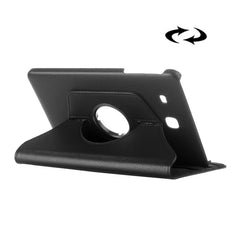 Funda de cuero con rotación de textura Litchi para Galaxy Tab E 9.6