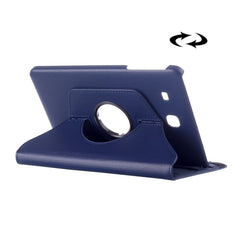 Funda de cuero con rotación de textura Litchi para Galaxy Tab E 9.6