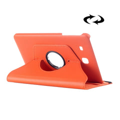 Funda de cuero con rotación de textura Litchi para Galaxy Tab E 9.6