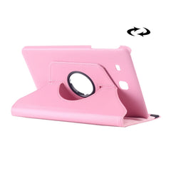 Funda de cuero con rotación de textura Litchi para Galaxy Tab E 9.6