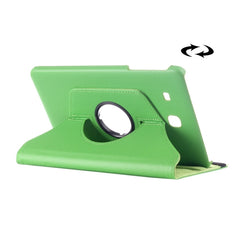 Funda de cuero con rotación de textura Litchi para Galaxy Tab E 9.6