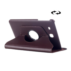 Funda de cuero con rotación de textura Litchi para Galaxy Tab E 9.6