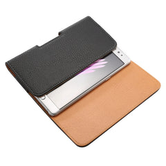 Funda de cuero / riñonera con tapa vertical ...